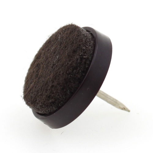 22mm Felt Backed Nail In Wooden Chair Leg Pads Floor Protectors